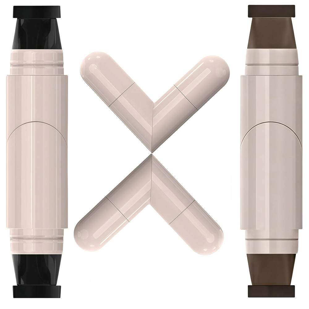El delineador gel 2 piezas con sello negro para alas precisas y duraderas.