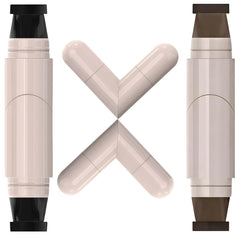 El delineador gel 2 piezas con sello negro para alas precisas y duraderas.