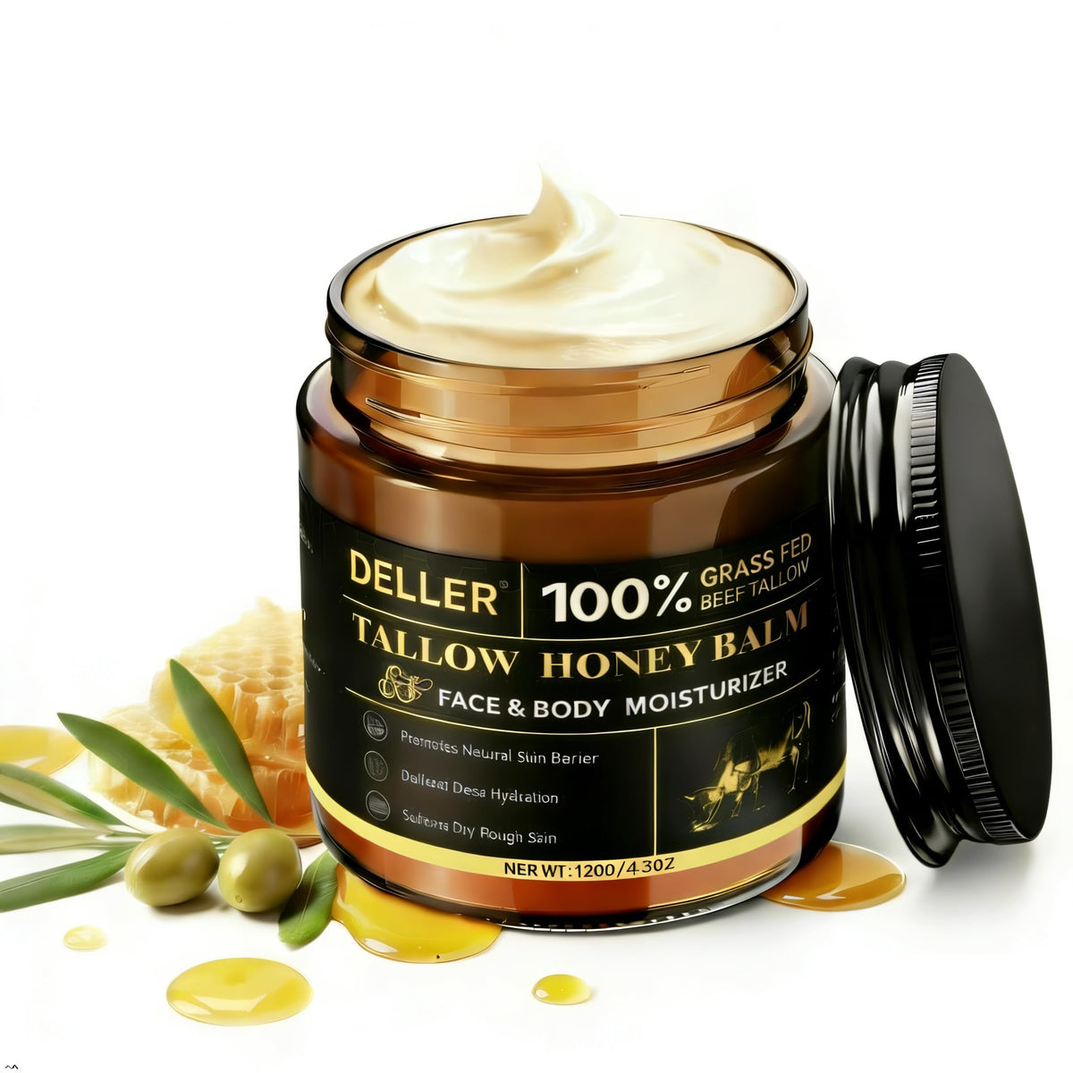 Deller Tallow equilibrio-bote: bálsamo natural para piel suave y equilibrada durante el día