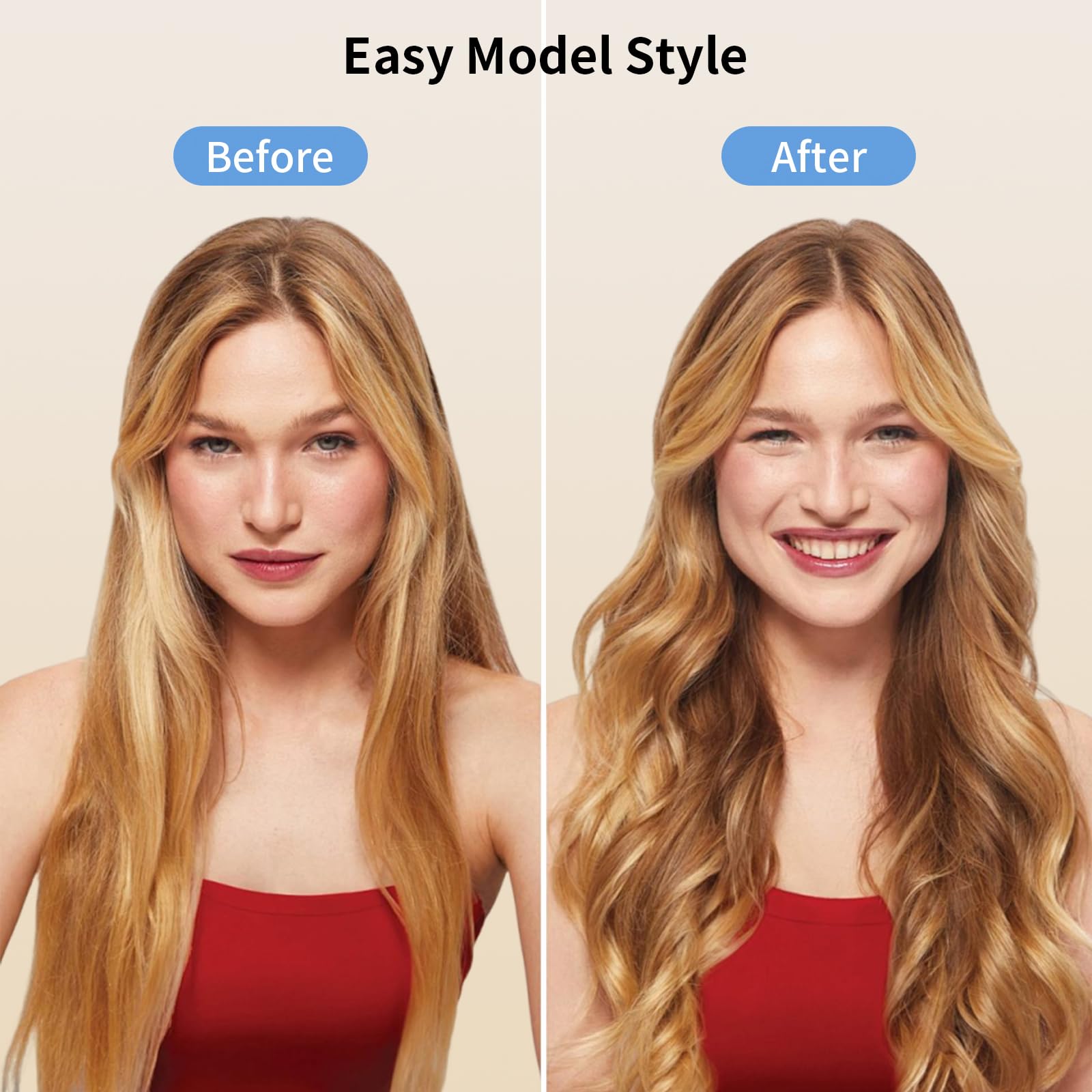 Delpattern hot air brush anti-tangle bristles protect scalp and detangle gently.