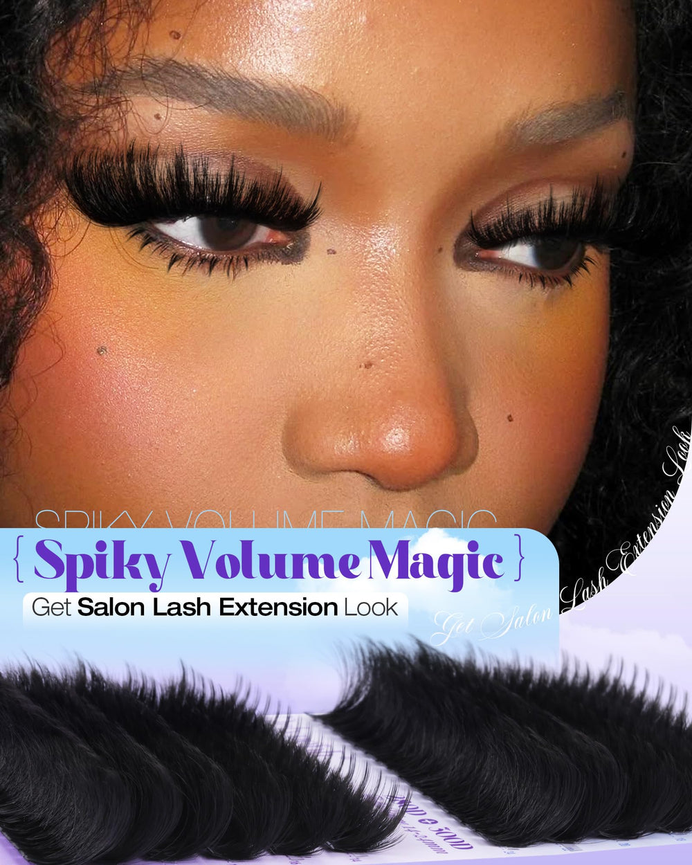 Delyneph 3D wispy lash clusters create depth and definition