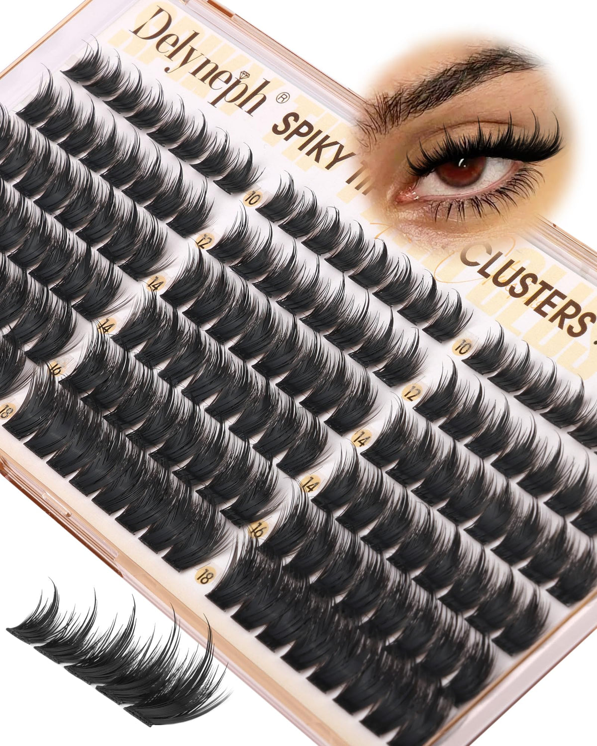 Delyneph manga lash clusters spikes deliver dramatic anime-style volume.