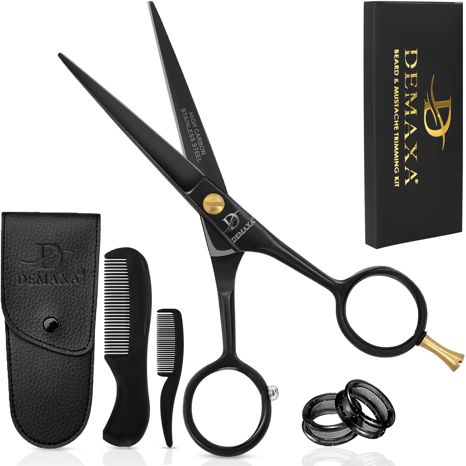 DEMAXA compact grooming kit is versatile for facial hair grooming.