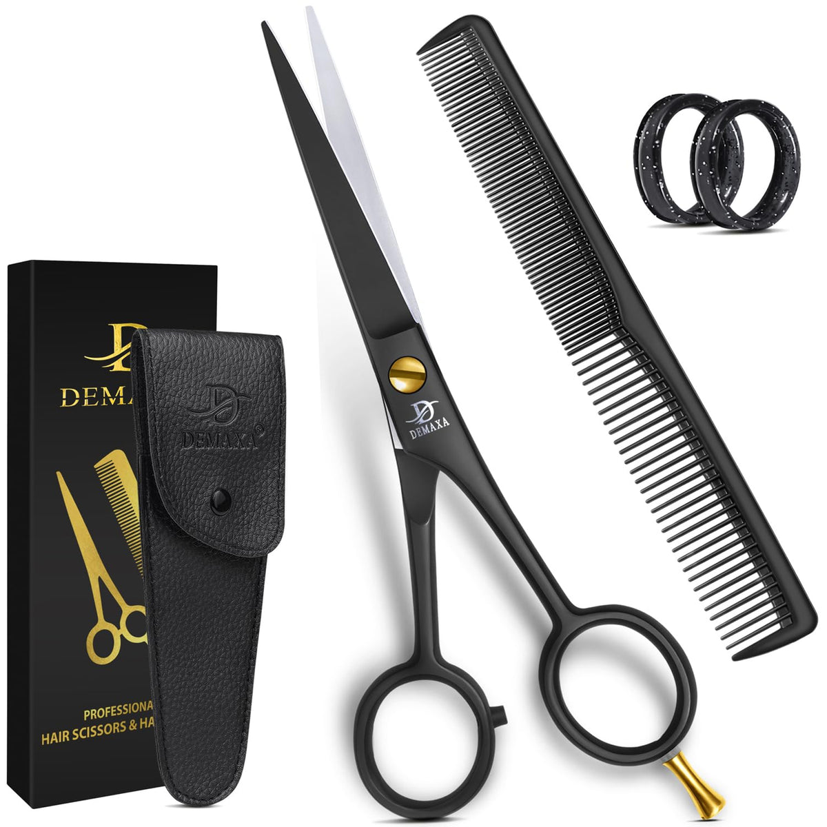 DEMAXA hair scissors 6.5 inch blade close for precise cuts