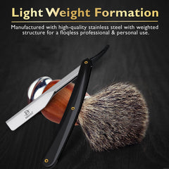 DEMAXA Shavette straight razor – versatile tool for clean lines and edge detailing.