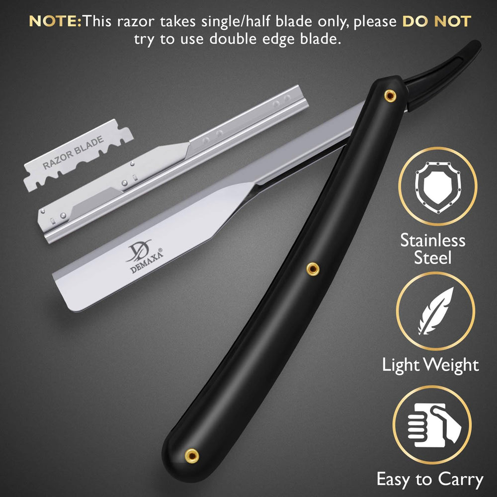 DEMAXA ultra-sharp blade close-up for precise line-ups and detailing.