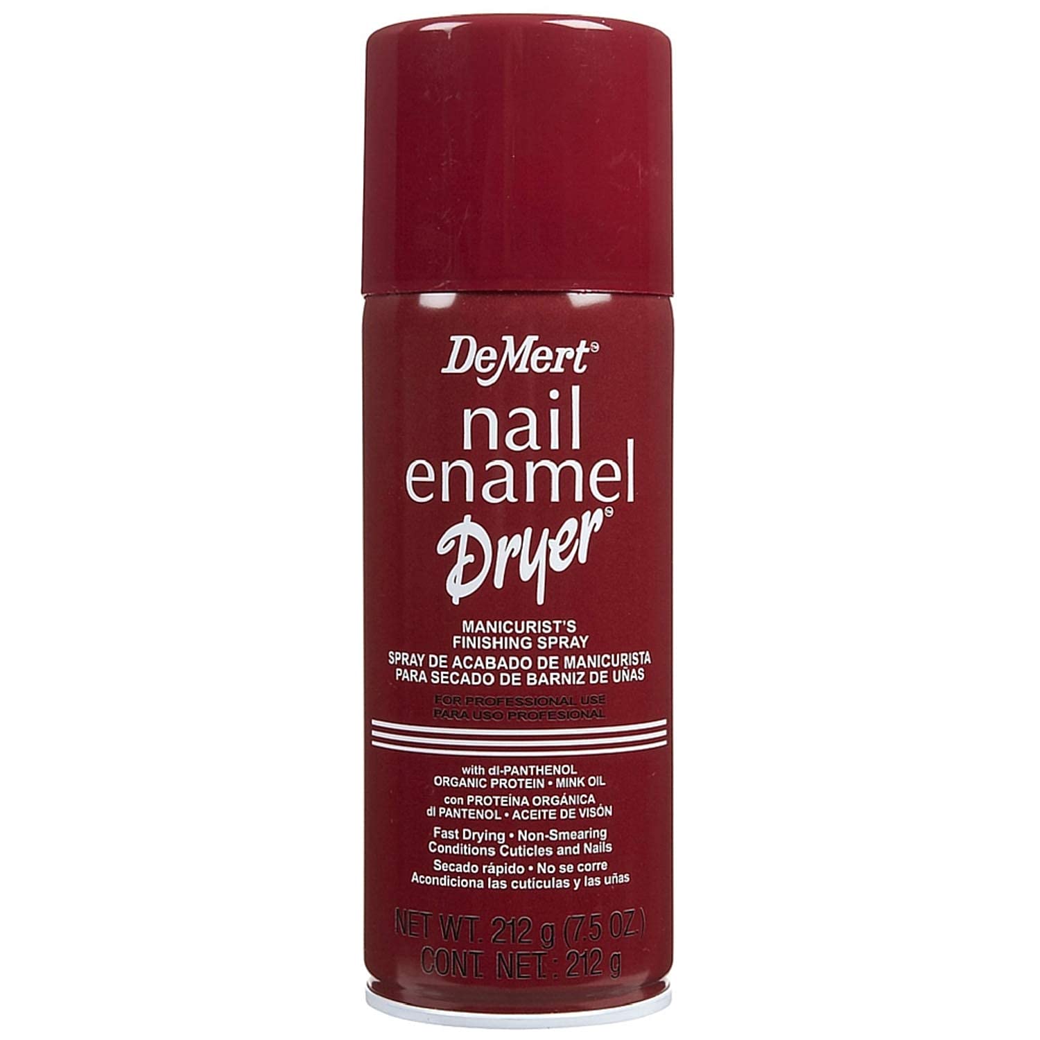 Demert Nail Enamel Dryer Spray bottle showing fast-drying finish for nails.