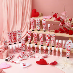 Demissle bálsamo labial corazón rojo set: labios suaves en cualquier momento