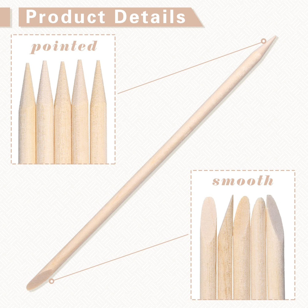 Demissle wooden wax sticks with smooth surface for gentle use