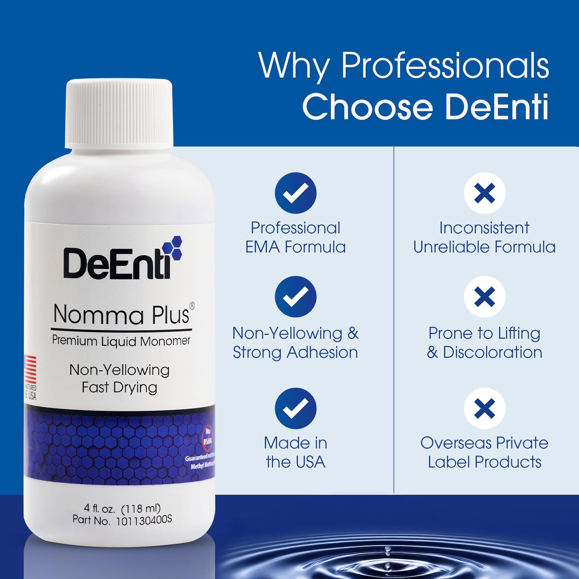 DeEnti Nomma Plus ideal para uso cosmético en manicura y pedicura.