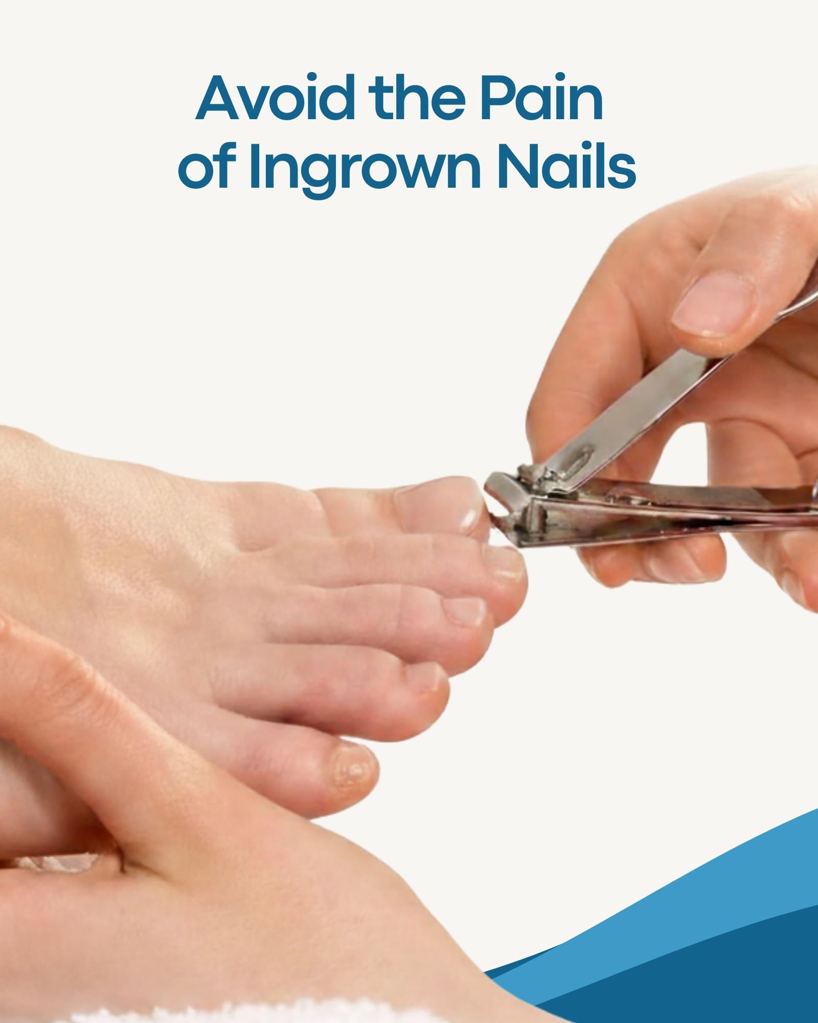 Denco straight cut toenail clipper file attachment aids gentle nail shaping