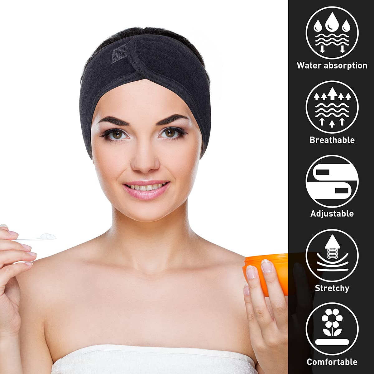 Denfany banda spa para gimnasio, cómodo y lavable a máquina