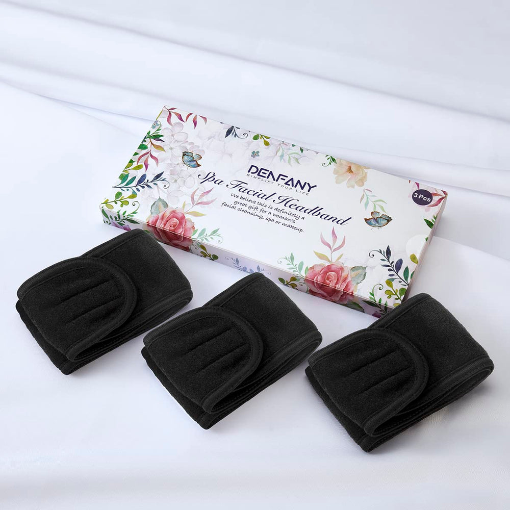 Denfany banda spa para maquillaje, mantiene el cabello recogido durante la rutina