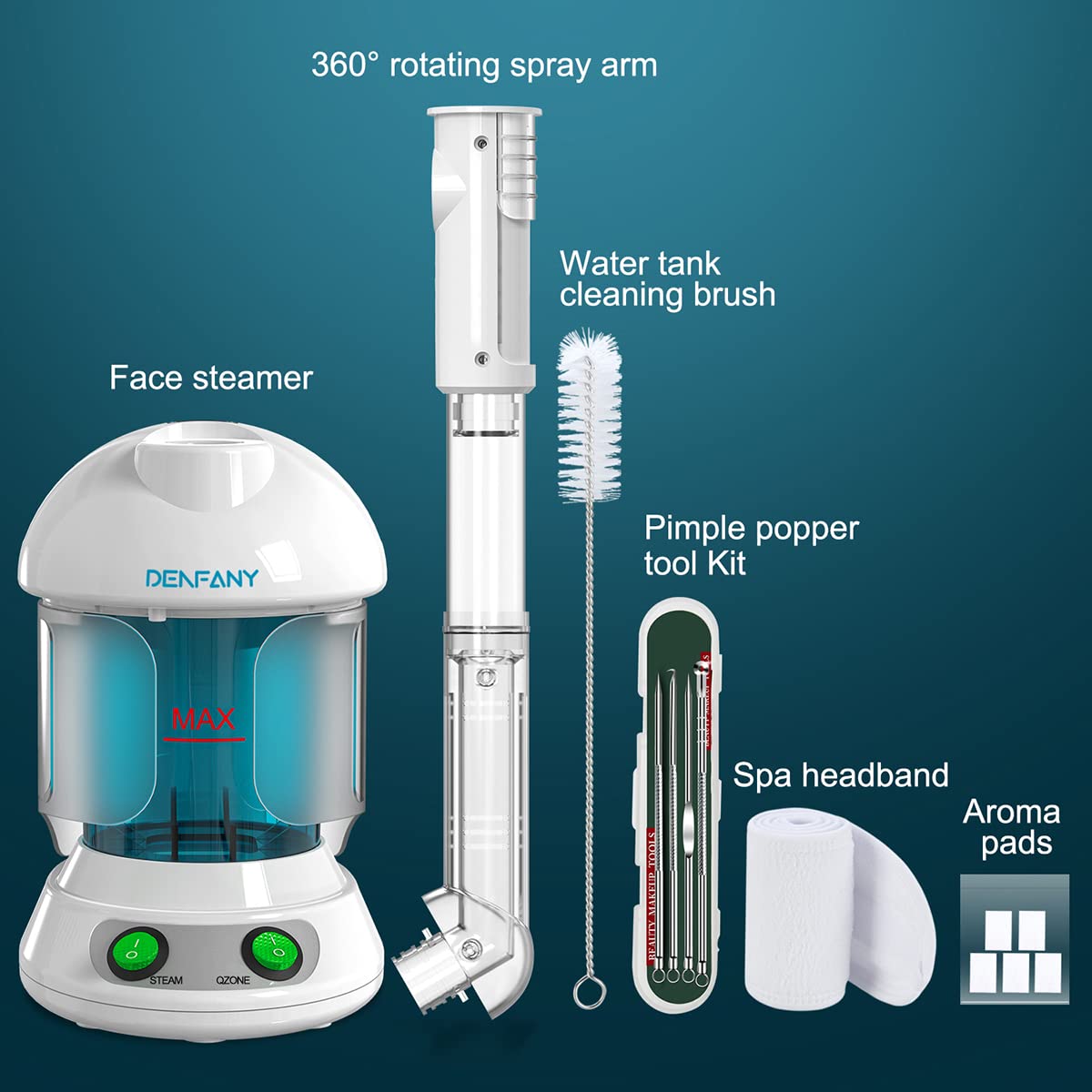 DENFANY nano ionic steam for deeper cleansing and better absorption