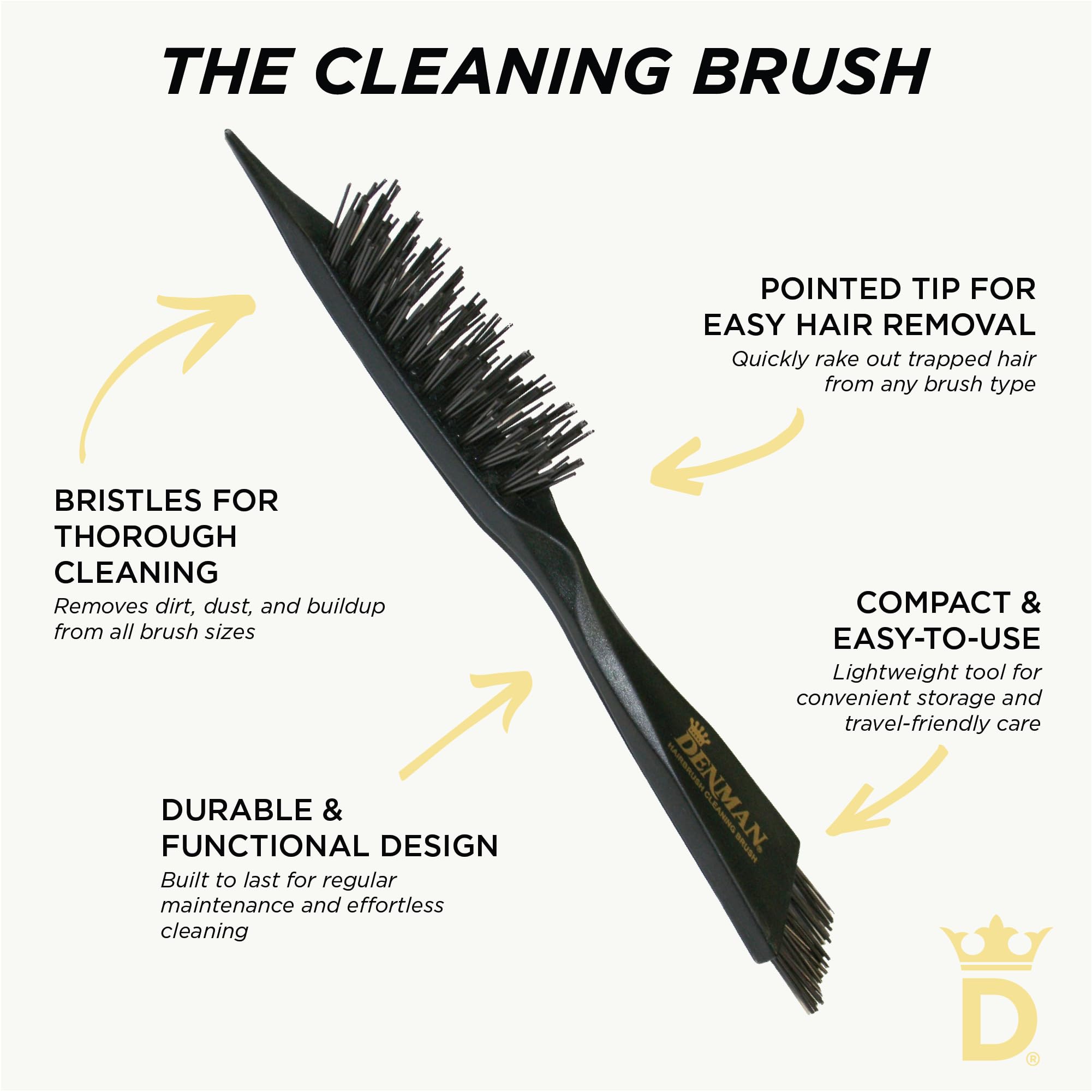 Denman DBC1 Cleaning Brush care instructions guide proper drying and storage