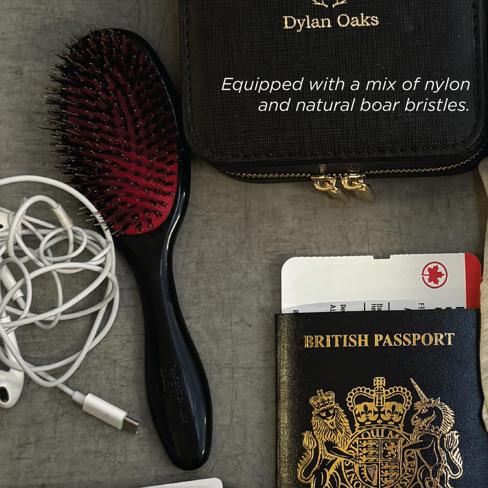 Denman Cushion Hair Brush Small barrel curls brushing for softer, natural finish