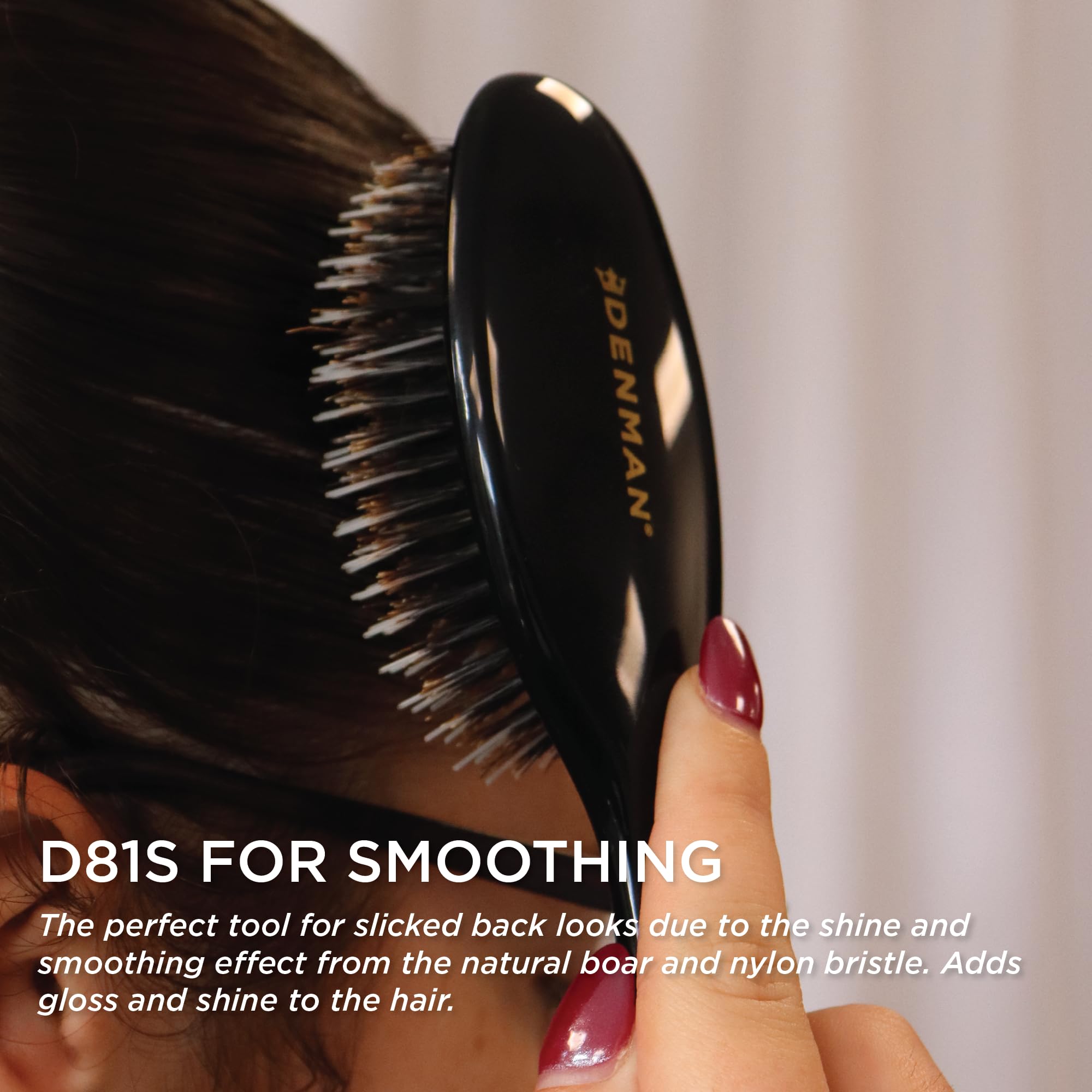 Denman Cushion Hair Brush Small lightweight handle for comfortable, balanced styling
