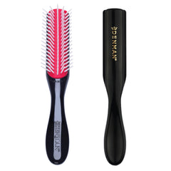 Denman D14 Black front view shows the 5 row design for easy curl definition