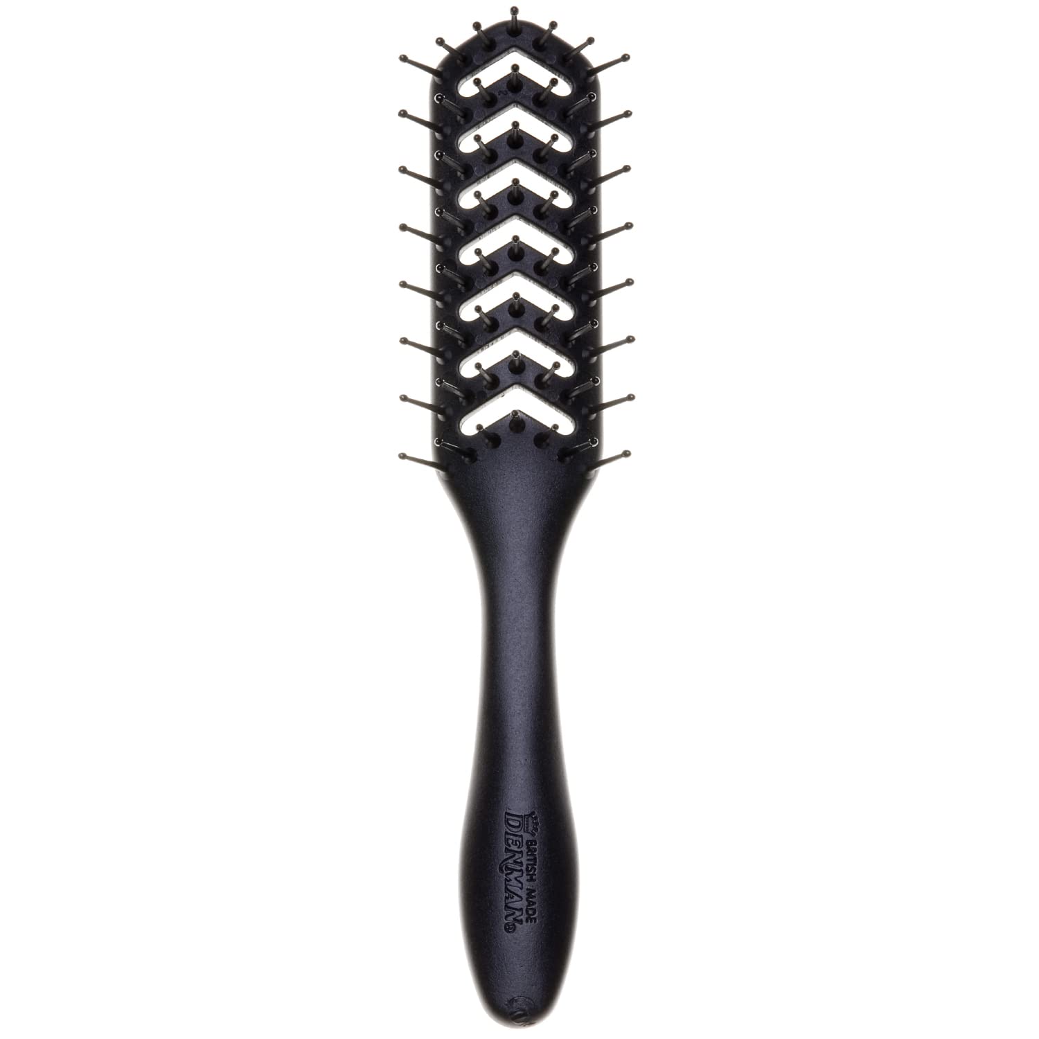 Denman D200 flexible vent brush front view for easy detangling and styling
