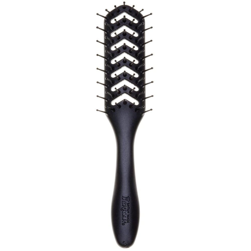 Denman D200 flexible vent brush front view for easy detangling and styling