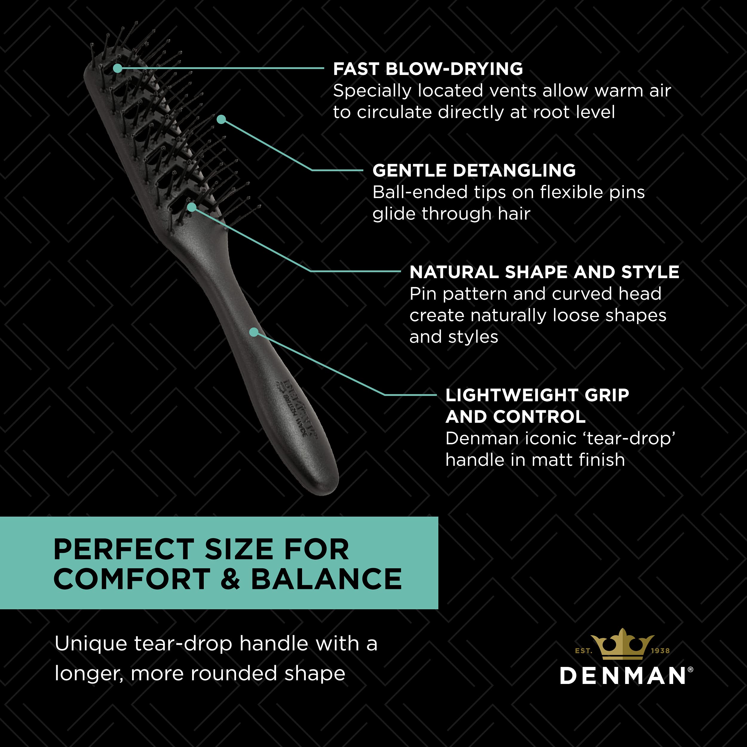 Root lift demonstration on fine hair with Denman D200 brush