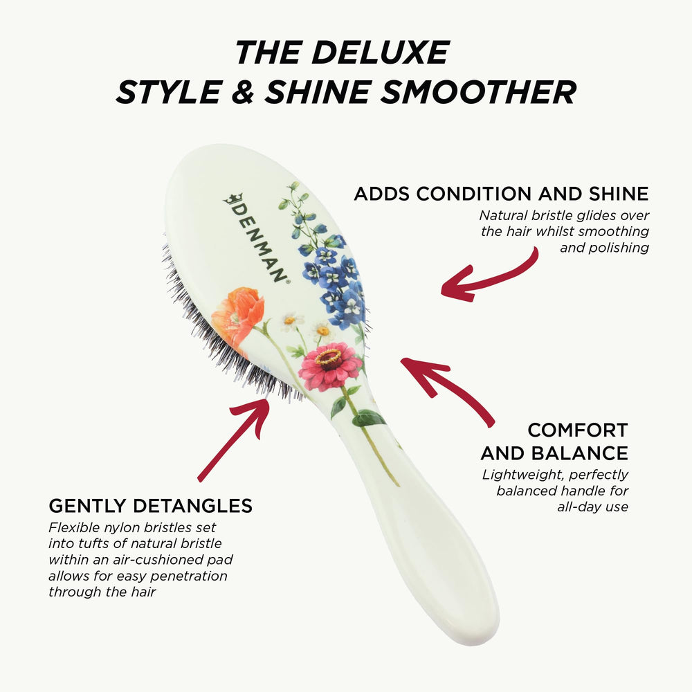 Denman D81M ergonomic handle offers comfortable grip during daily styling.
