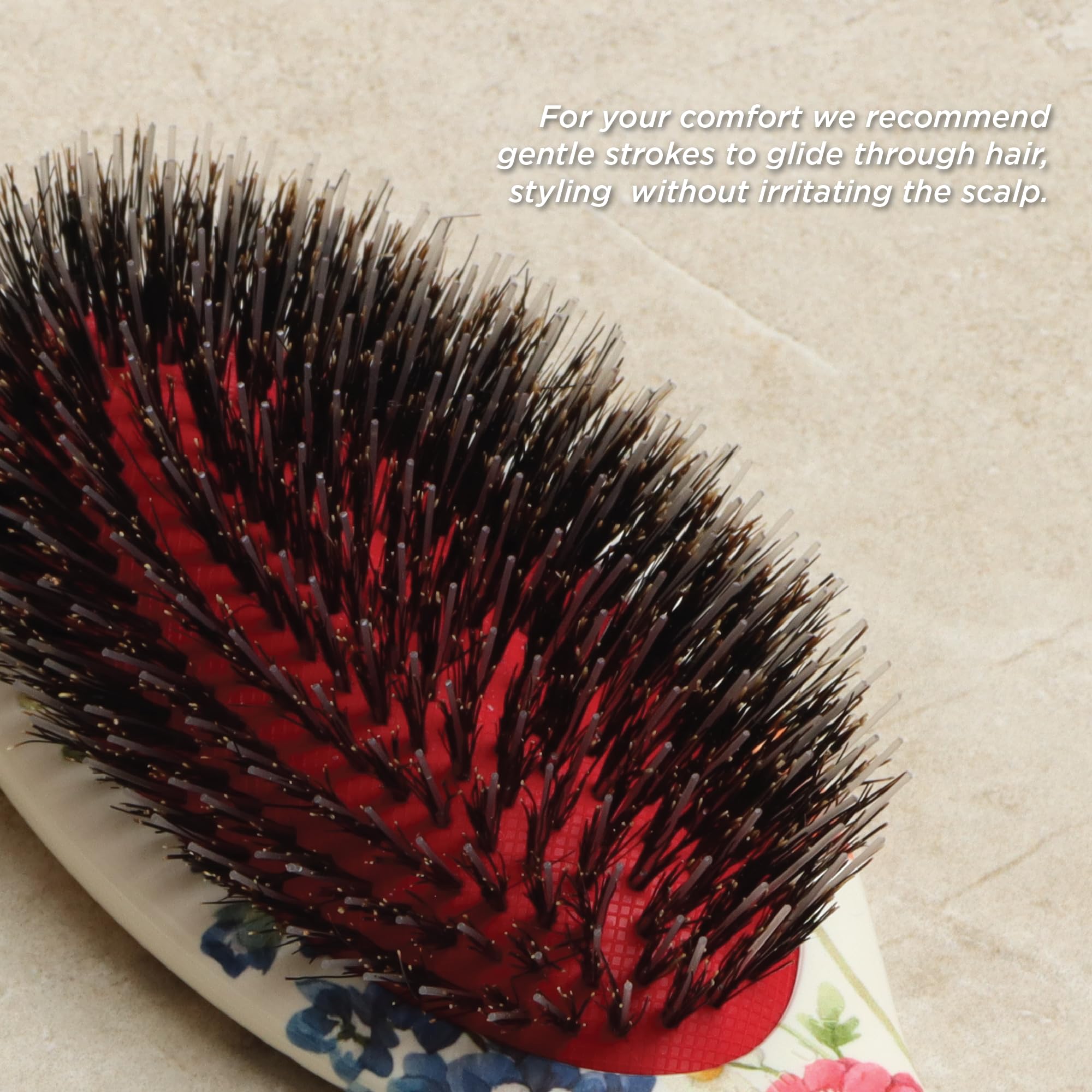 Denman D81M shine boost for enhanced gloss after brushing.