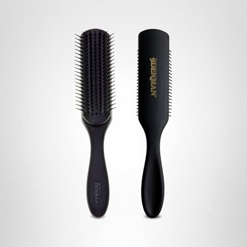 Denman Jack Dean D3 all-black professional brush for salon results at home.