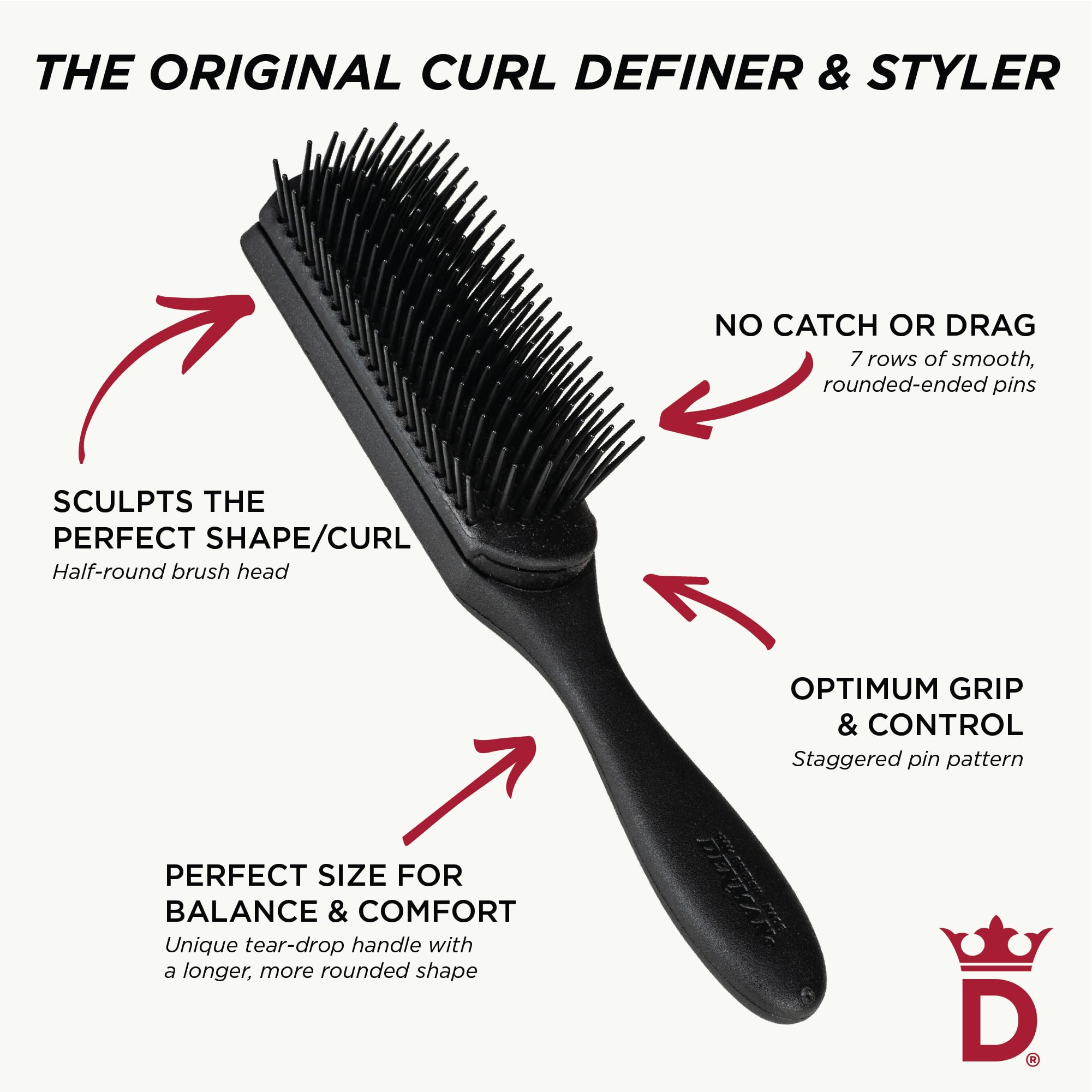 Denman Jack Dean D3 wet-hair shaping tool ideal for fast blow-drying.