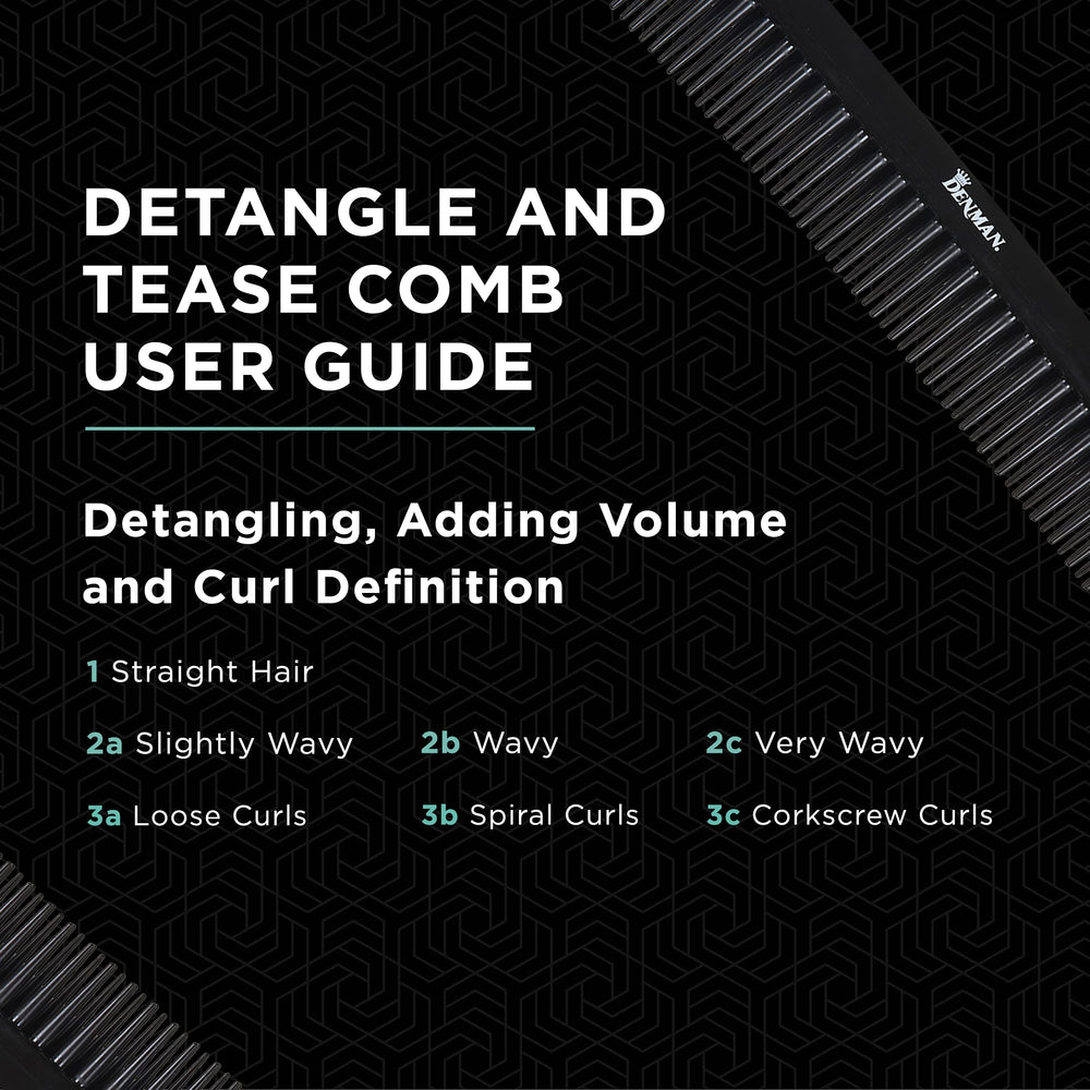 Denman Jack Dean helping remove knots on curls with ease