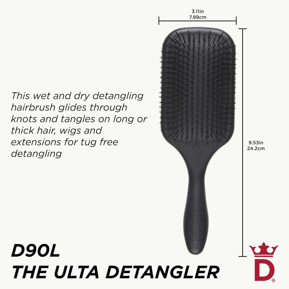 Denman Tangle Tamer Ultra for black natural hair soft pins reduce snag during detangling