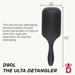 Denman Tangle Tamer Ultra for black natural hair soft pins reduce snag during detangling