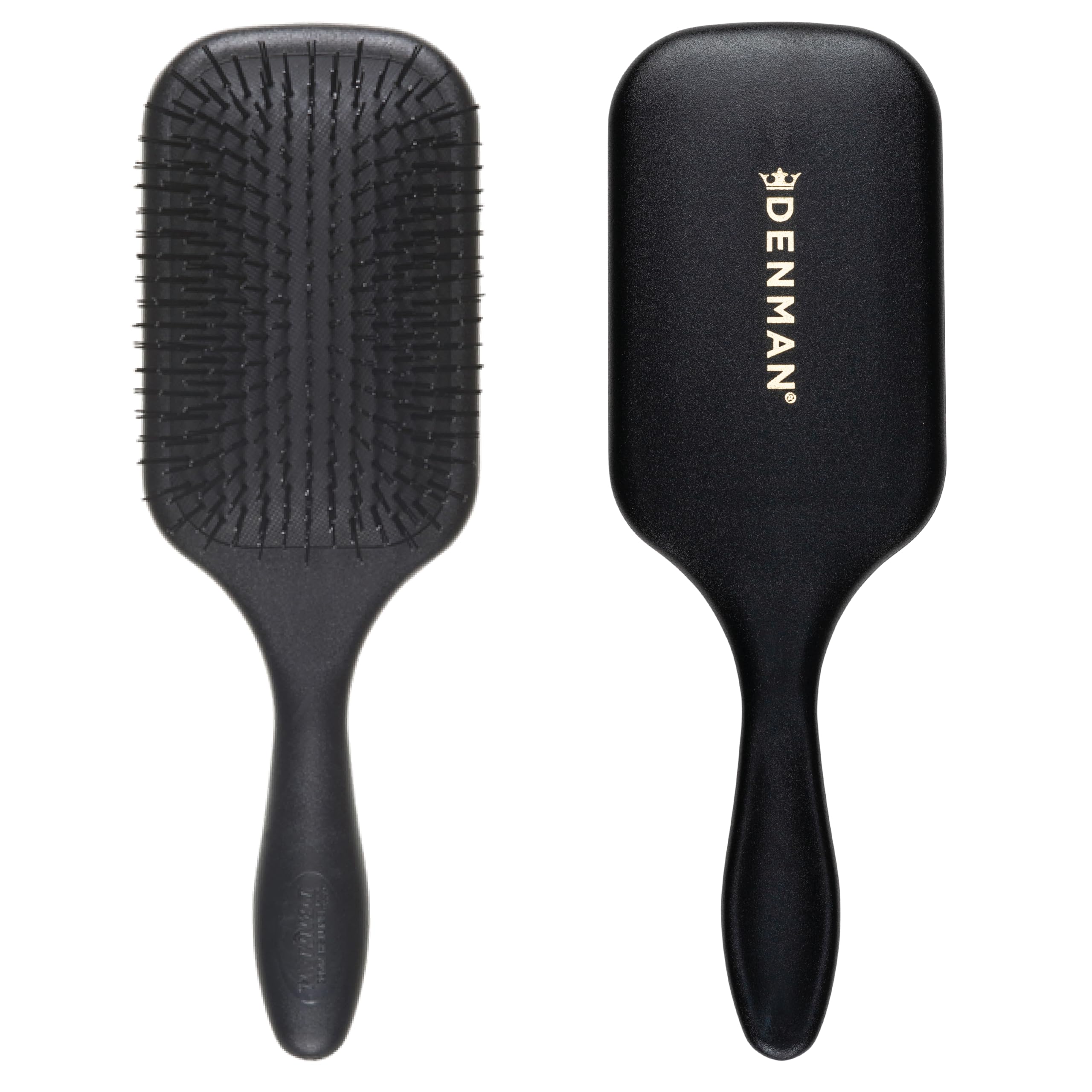 Denman Tangle Tamer Ultra paddle brush for curly hair, glides through knots on wet or dry