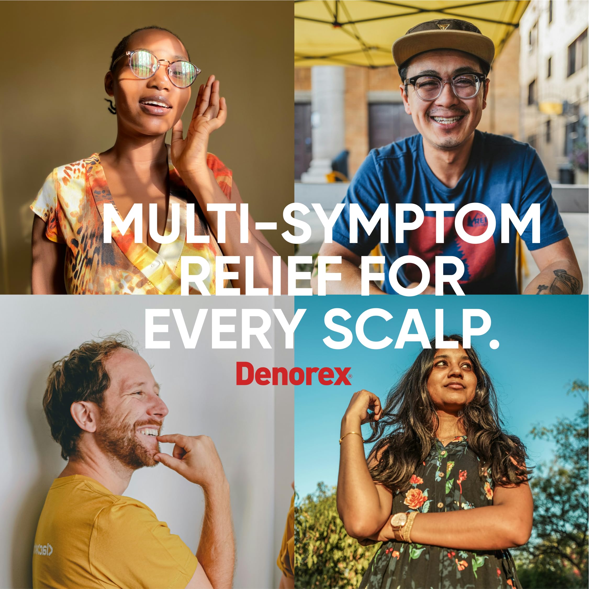 Denorex dermatologist-approved emblem on packaging