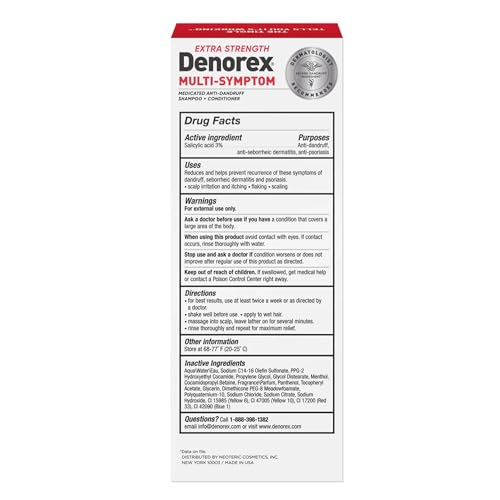 Denorex packaging front view with product details