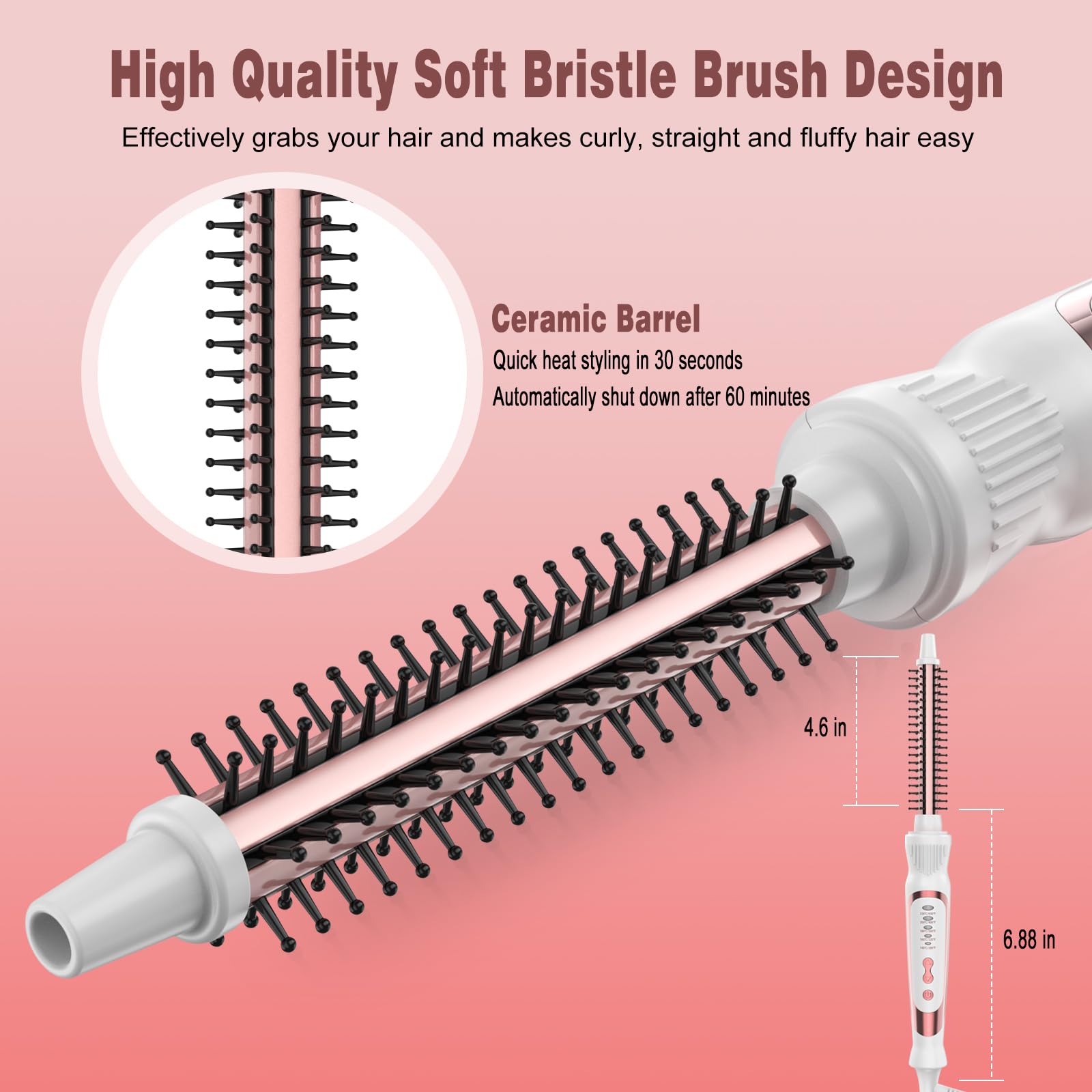 DENVEK anti-frizz technology reduces static for polished styles.