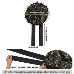 Gorro Deokke con cinta elástica ancho, ajuste cómodo para dormir plenamente.