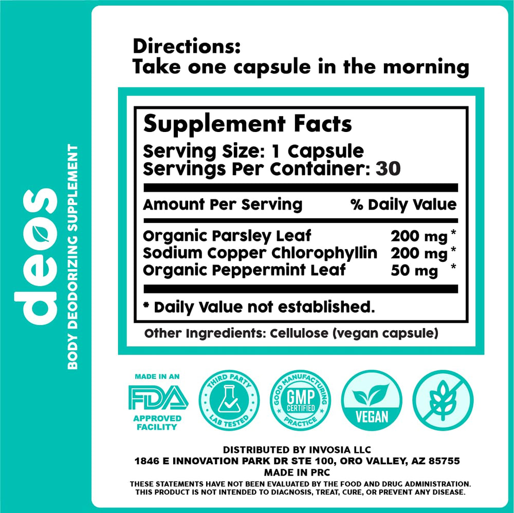 DEOS product on bathroom shelf evokes everyday freshness.