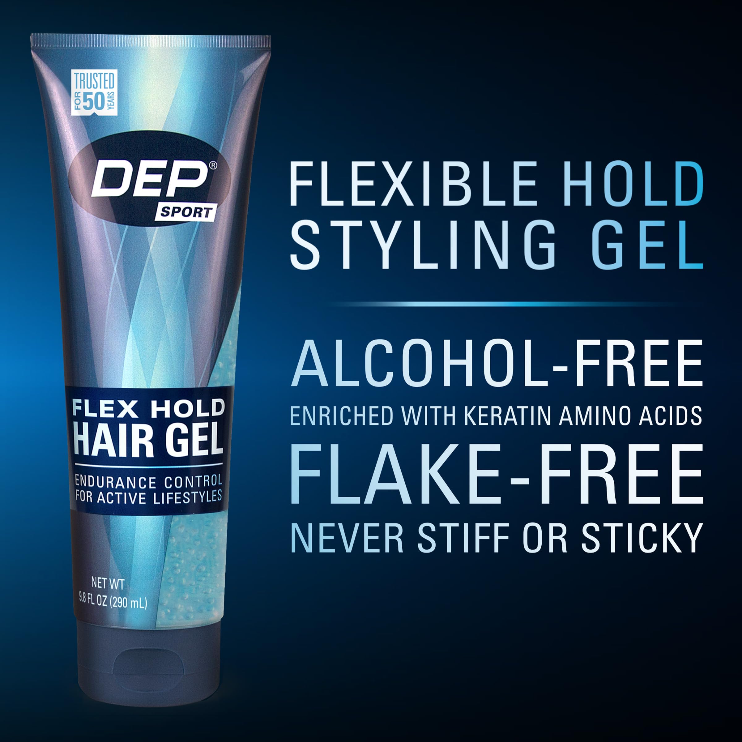 Dep Sport Endurance Gel being used for athletic styling setup