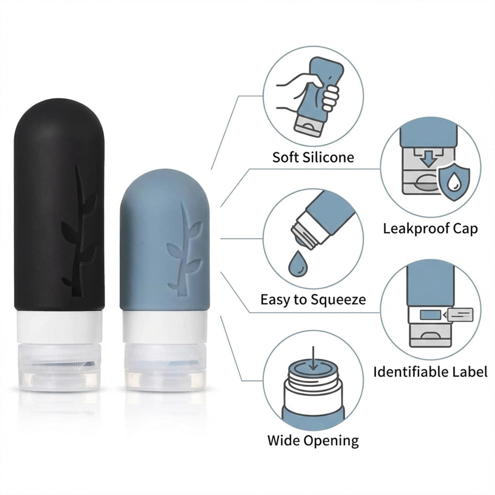 DEPOZA wide-mouth bottle makes pouring thick liquids easy.