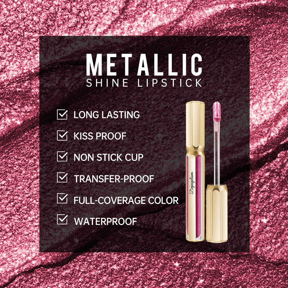 Depuplum Burgundy lipstick waterproof formula ready for meals.