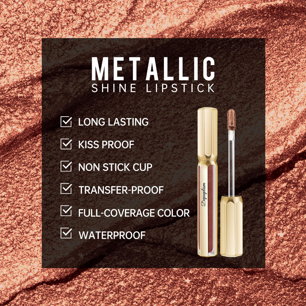 Depuplum Chocolate Lipstick application on lips with silky smooth hydrating formula