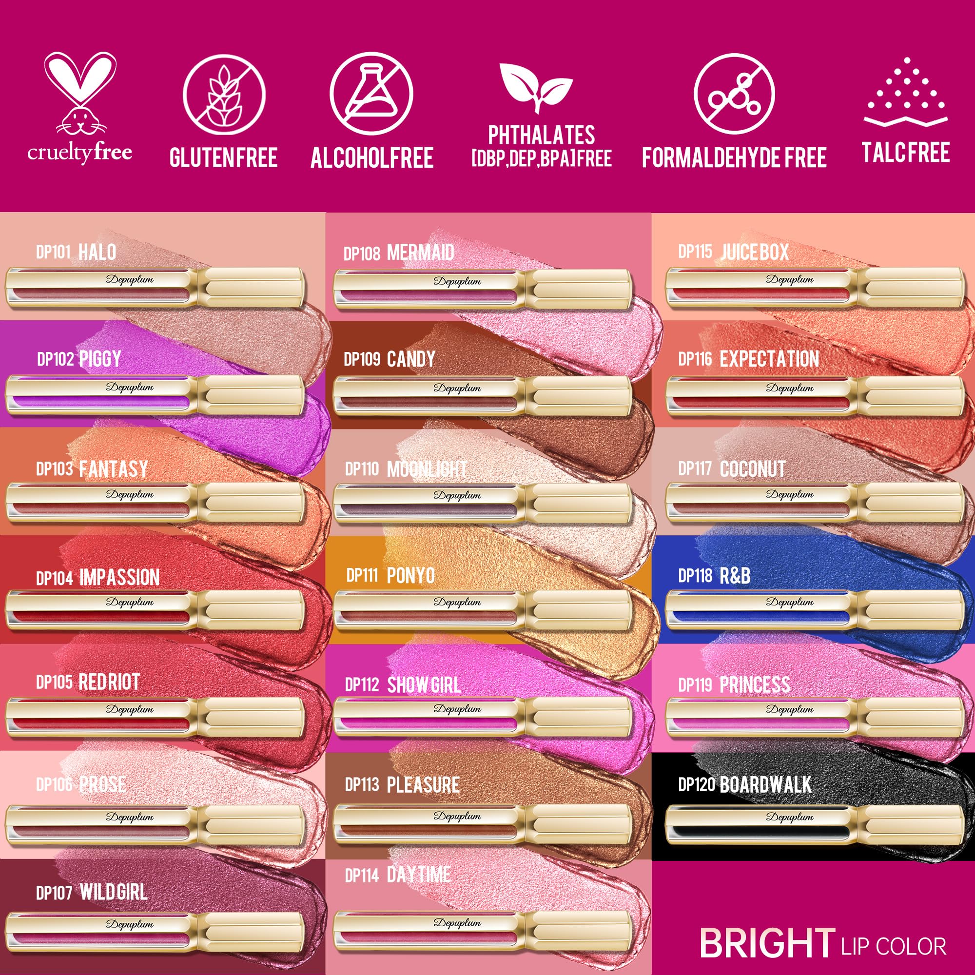 Depuplum lipstick for stage ready performance makeup