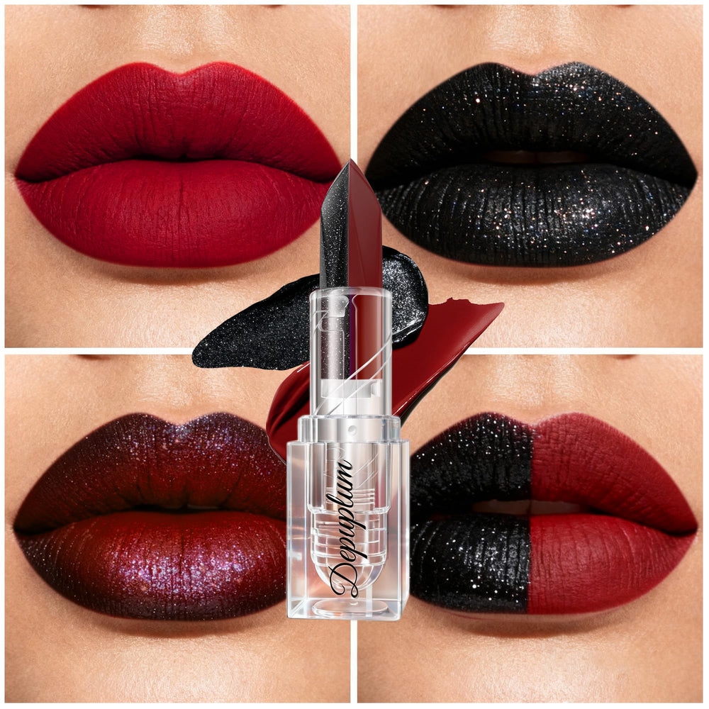 Depuplum labial rojo mate para uso diario y acabado suave