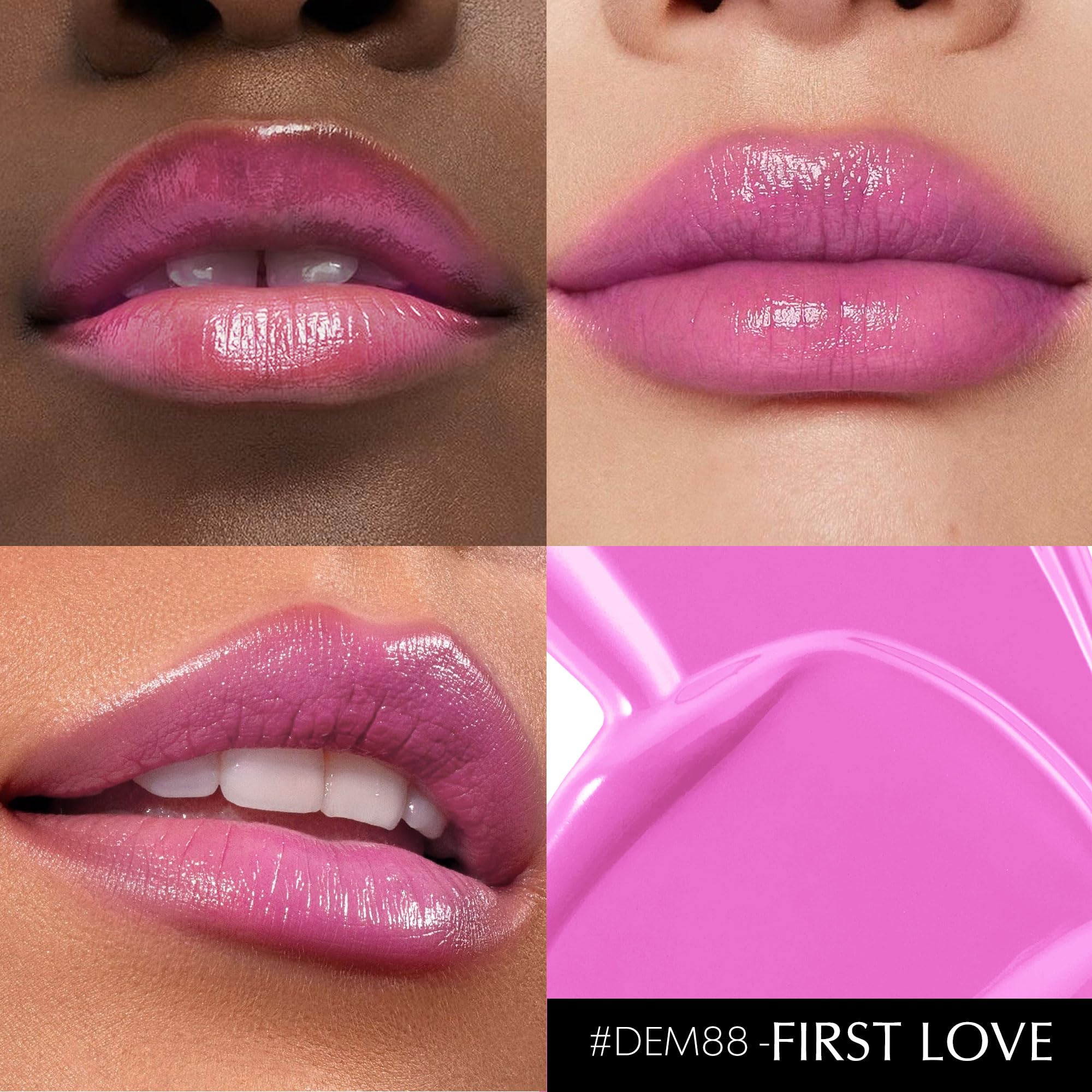Depuplum lip gloss with hyaluronic acid for lasting moisture.