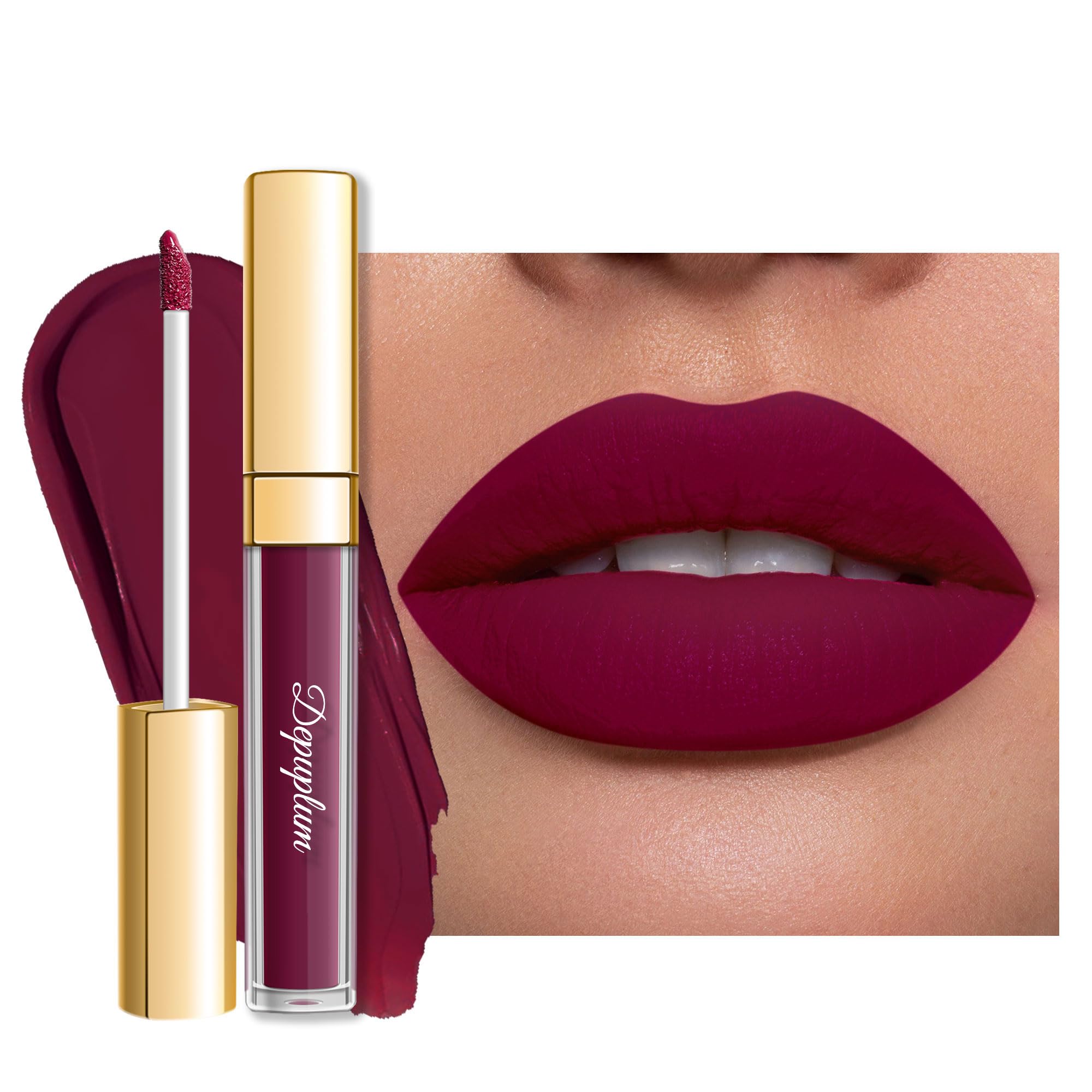 Depuplum Labial Matte Mauve Cyber, color duradero y acabado mate para todo el día.