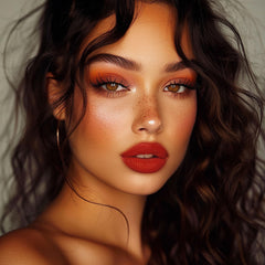 Depuplum Labial Rojo DM29 Flamingo, muestra de color para ver tono y acabado.