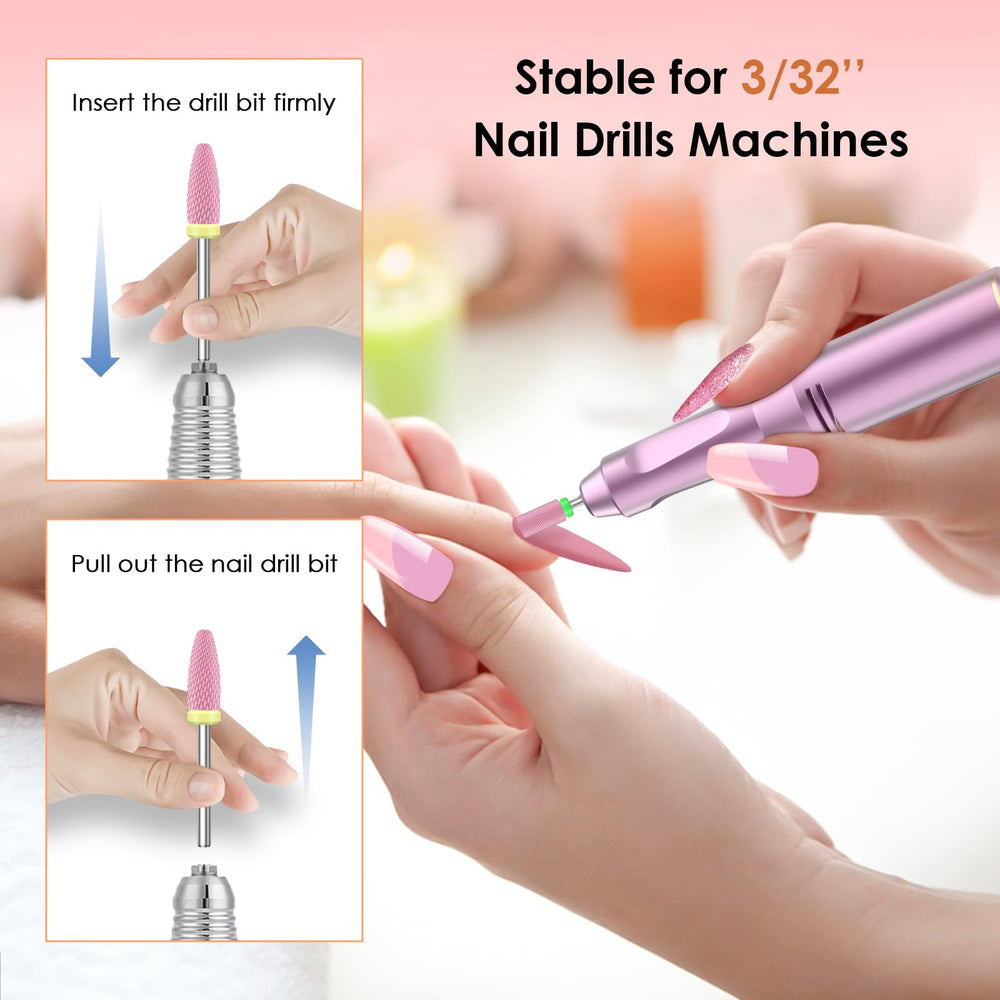 Depvko pink ceramic bits add a stylish touch to pro toolkits.