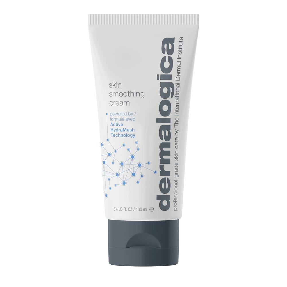 Dermalogica Skin Smoothing Cream packaging highlighted for premium hydration.