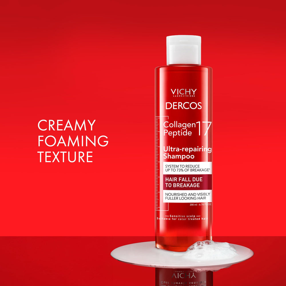 Dercos Collagen Peptide 17 acción reparadora de fibras cabello más resistente